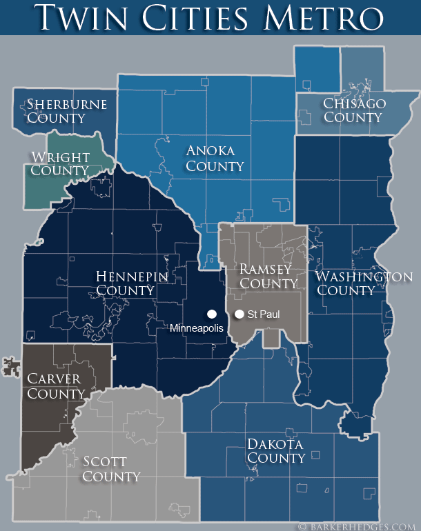 Twin Cities Metro Map