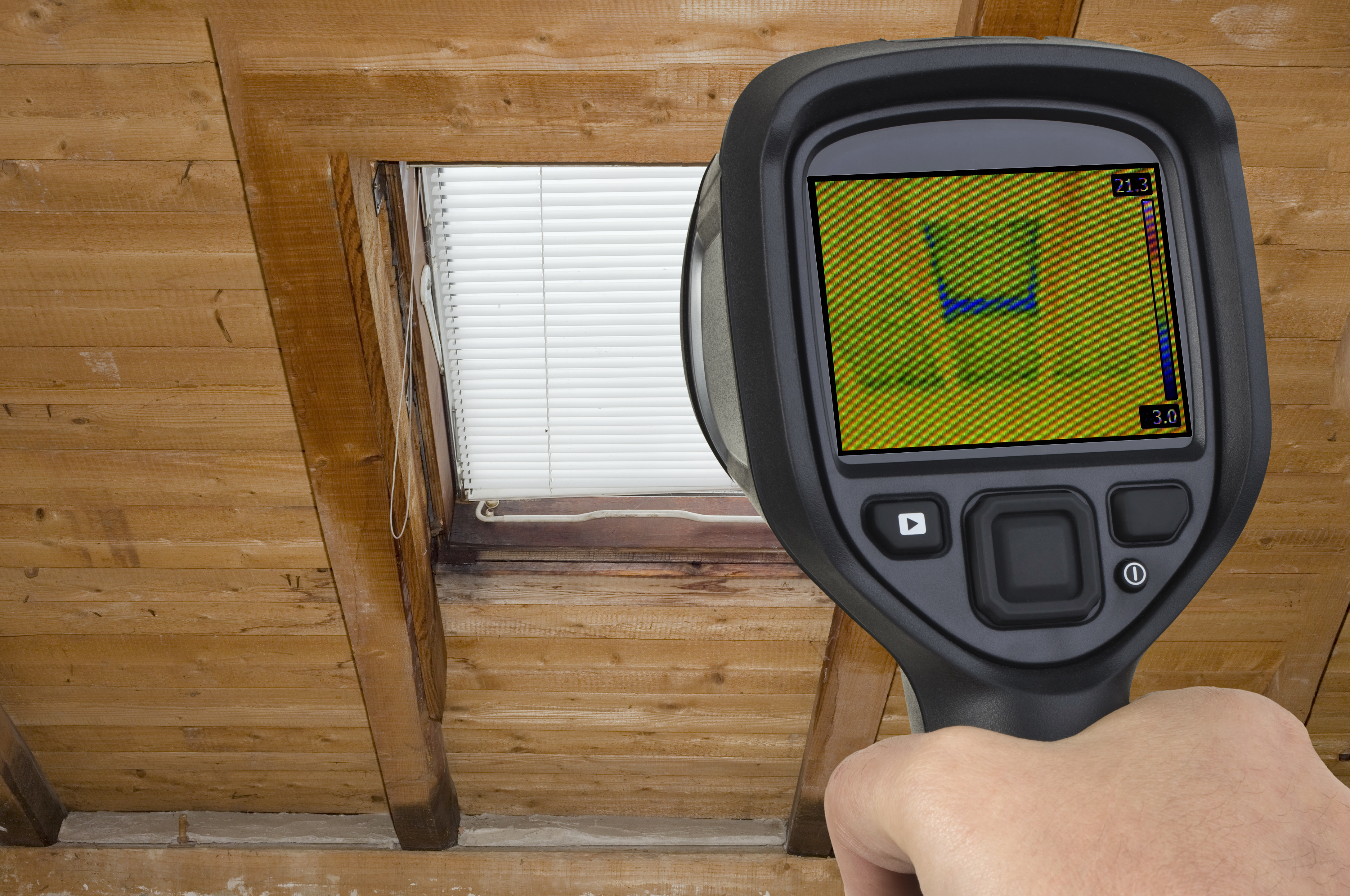 thermal imager attic window