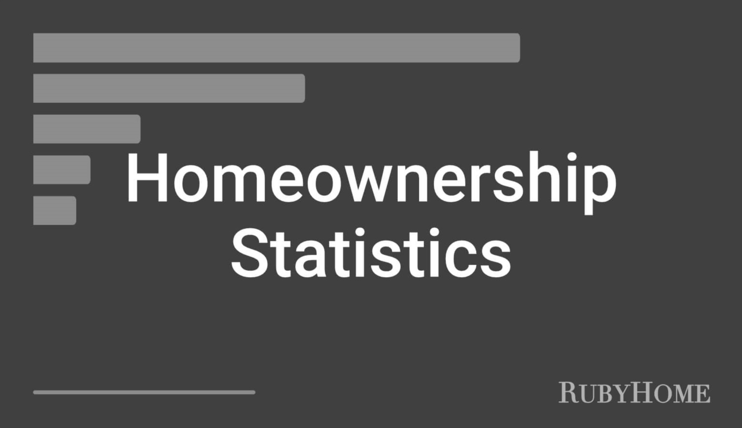 Dive into another installment of RubyHome's real estate stats series about homeownership in the United States. Here you will find out just how common 