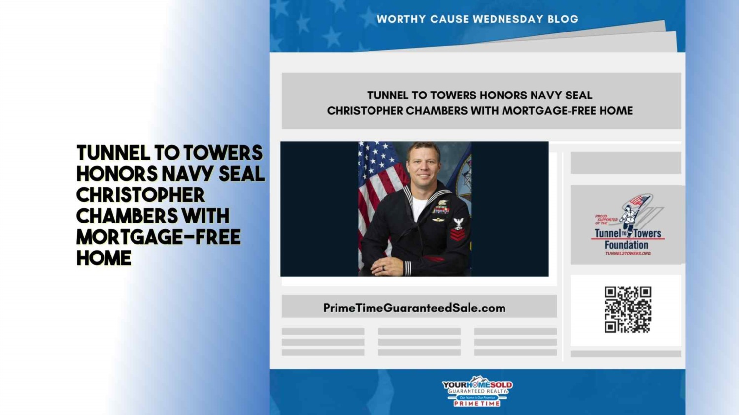 Tunnel to Towers Honors Navy SEAL Christopher Chambers with Mortgage ...