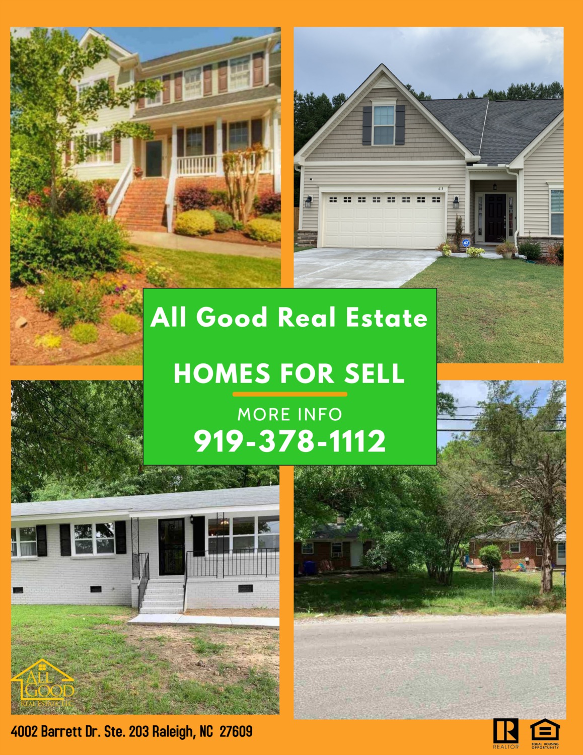 All Good Real Estate Homes For Sale l Raleigh NC Home For Sale l Durham