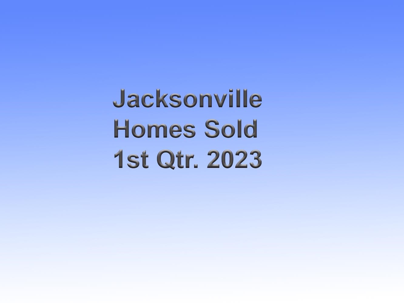 Jacksonville Homes Sold 1st Qtr 2023   26007 Jacksonville 2023 