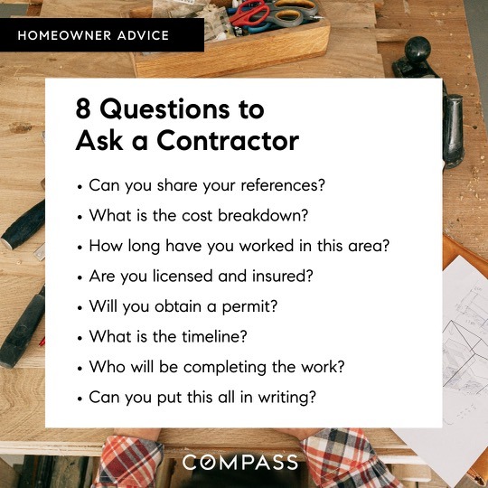 8 Questions To Ask A Contractor