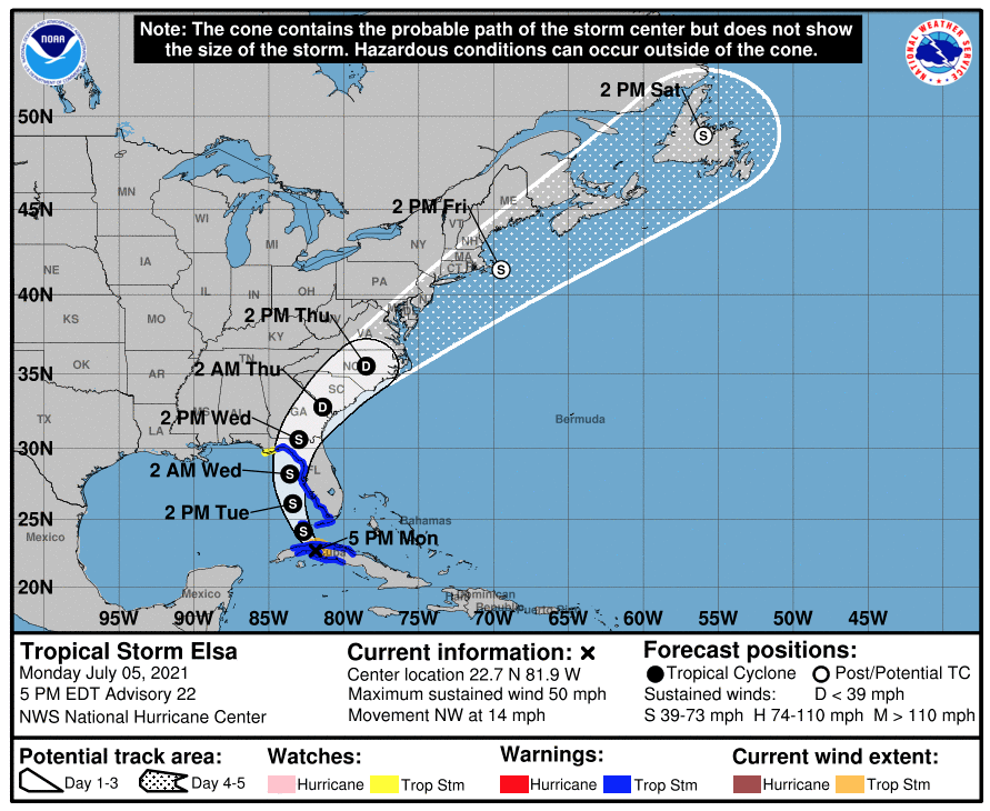 Sarasota County Closures Ahead of Tropical Storm Elsa