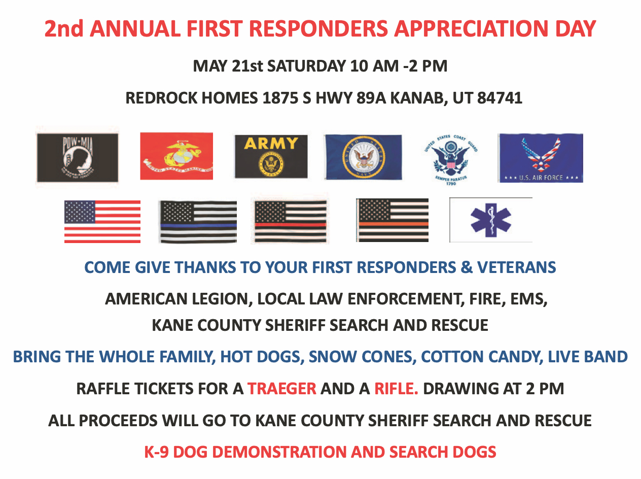 2nd Annual First Responders Appreciation Day, Saturday 5/21 10am-2pm