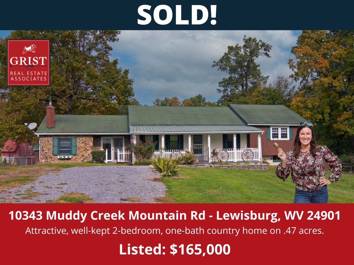 SOLD! 10343 Muddy Creek Mountain Rd - Lewisburg, WV