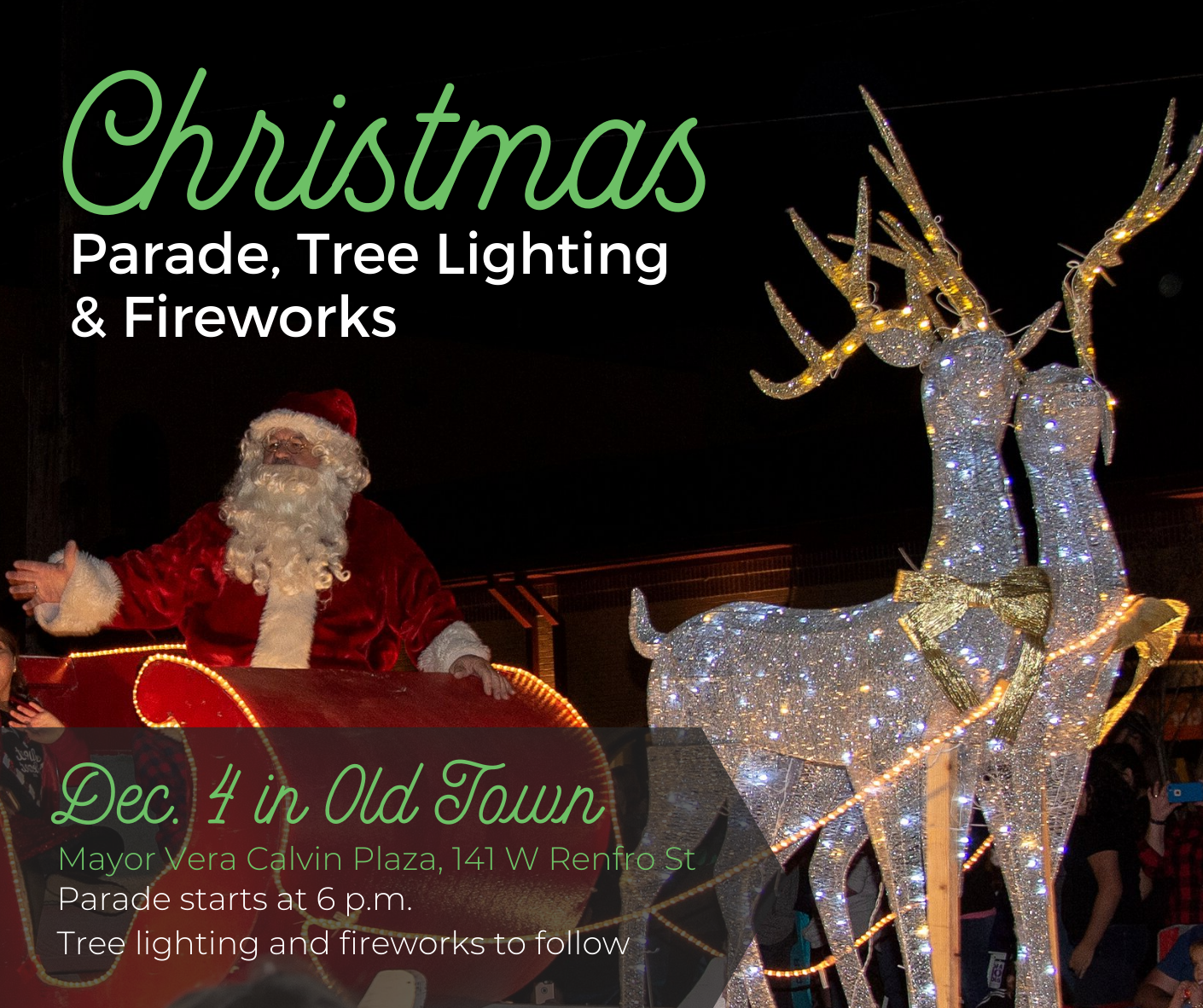 Burleson, TX Christmas Parade, Tree Lighting, & Fireworks
