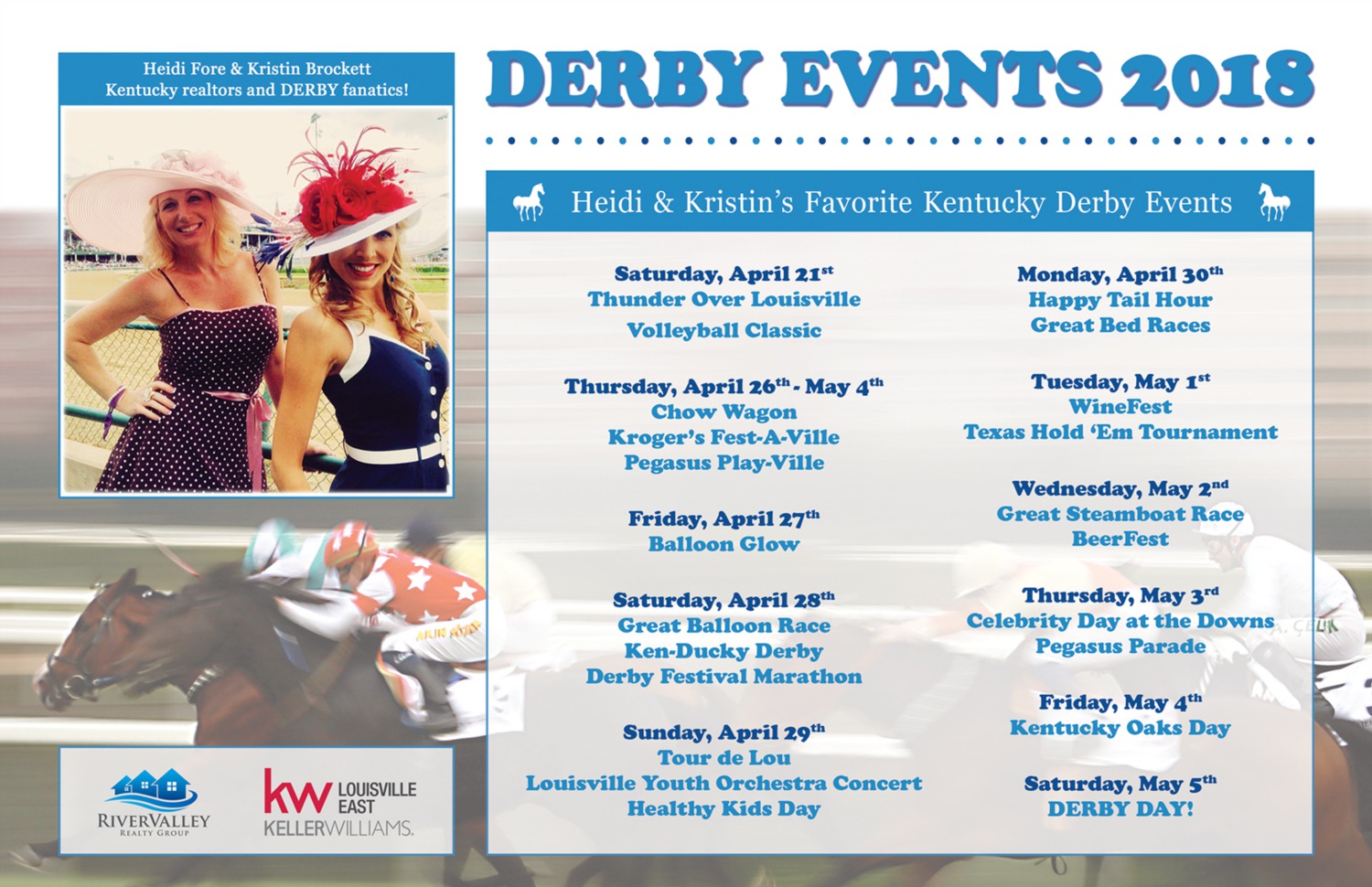 2018 Kentucky Derby events! Dates, locations, and times!
