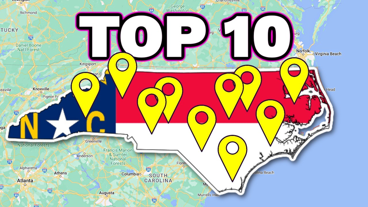 TOP 10 BEST Cities in North Carolina Ranked