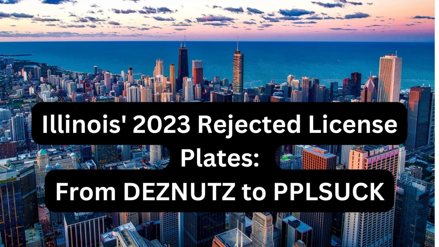 Illinois' 2023 Rejected License Plates: From DEZNUTZ to PPLSUCK