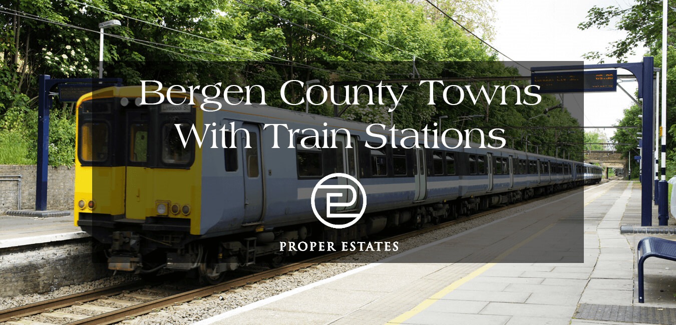 Bergen County Towns With NJ Transit Train Stations Where NYC