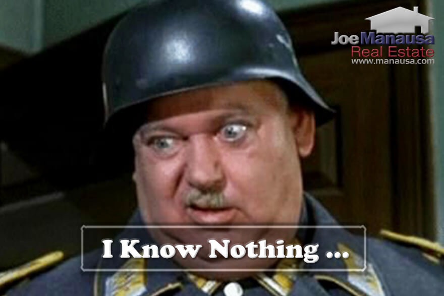 Please Do Not Use The Sergeant Schultz Home Selling Plan