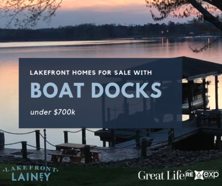 Lakefront Homes For Sale with Boat Docks under $700k