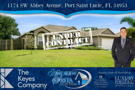 Another Port Saint Lucie Home Under Contract
