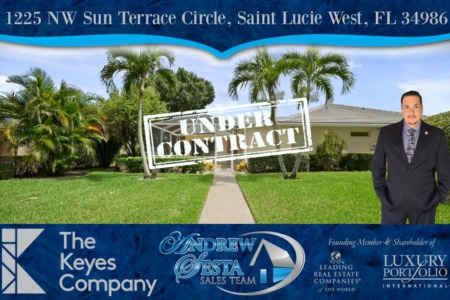 Saint Lucie West Villa Under Contract Andrew Sesta Realtor