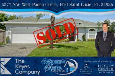Another Saint Lucie West Torino Area Home Sold