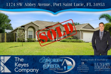 Another Port St Lucie Home Sold and Closed