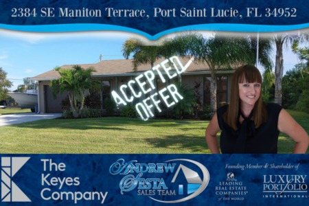 Another Port St Lucie Home Under Contract Andrew Sesta Sales Team