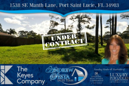 Another Port St Lucie Lot Under Contract in 48 Hours