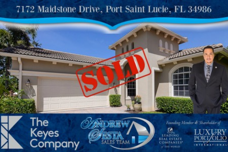 Another PGA Village Home Sold And Closed 