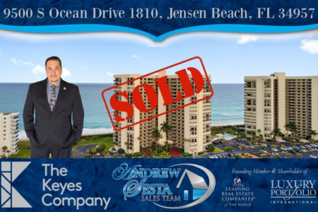 Sesta Sells Another Jensen Beach Oceanfront Condo