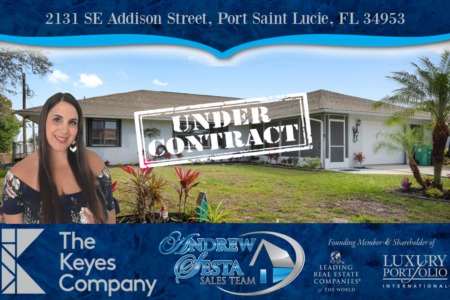 Another Port St Lucie Home Under Contract Addison