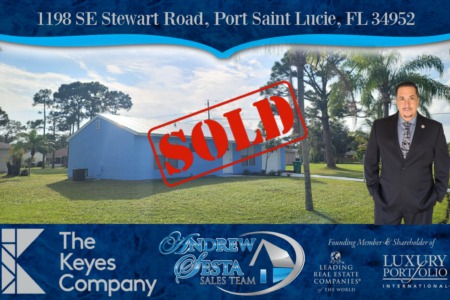 Another Port Saint Lucie Home Sold 1198 SE Stewart