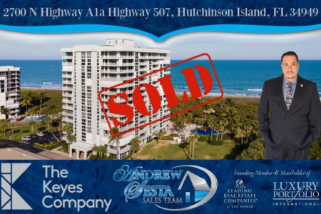 Another Oceanfront Condo Sold and Closed on Hutchinson Island