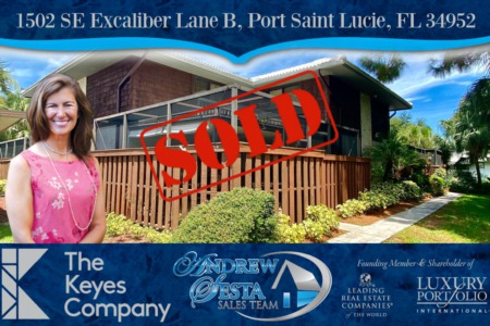 Another Port St Lucie Townhome Sold and Closed