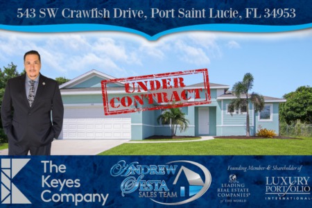 Another Port St Lucie Home Under Contract Crawfish Drive