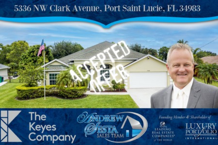 Another Port Saint Lucie Florida Home Under Contract 5336 NW Clark