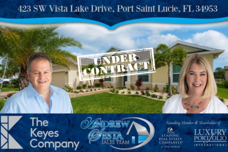 ANOTHER PORT SAINT LUCIE HOME UNDER CONTRACT 423 SW LAKE VISTA DRIVE