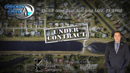 ANOTHER PORT SAINT LUCIE WATERFRONT LOT UNDER CONTRACT