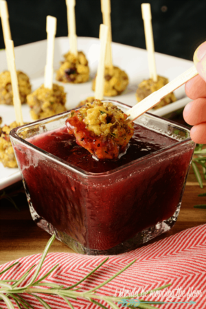  DIY, LatestSausage And Stuffing Balls With Cranberry Dipping Sauce. The Perfect Thanksgiving Appetizer
