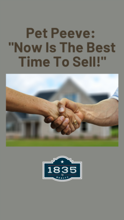 Pet Peeve: It's a Great Time to Sell