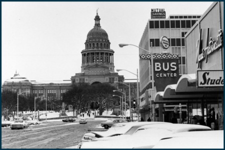Vintage Austin: Snow at the Capitol