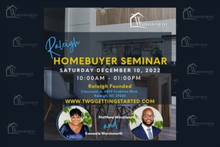 Homebuyer Seminar Happening on Saturday at 10:00 AM in #Raleigh!