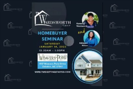 The Wardsworth Group in partnership with DRB Homes are hosting a Homebuyer Seminar!