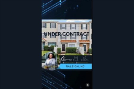 Congrats to Adrienne Wilson (IG: @theadriennewilson_) for securing this amazing home #UnderContract for her client in #Raleigh!