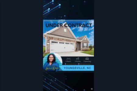 Big shoutout to Adrienne Wilson (IG: @theadriennewilson_) for locking down this property #UNDERCONTRACT in #Youngsville for her client again!