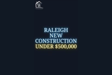 Uncover the essence of a new beginning in Raleigh's new constructions under $500,000.