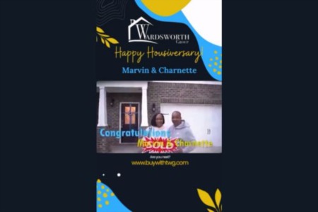 Celebrating Housiversary with Marvin & Charnette! 