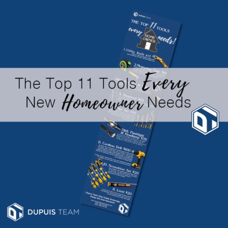 The 11 Essential Tools New Homeowners Need: Original Infographic!