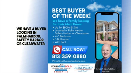We have a buyer looking in Palm Harbor, Safety Harbor or Clearwater