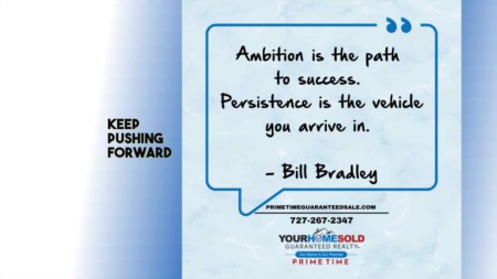 Keep pushing forward