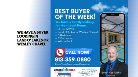 We have a buyer looking in Land O’ Lakes/Wesley Chapel