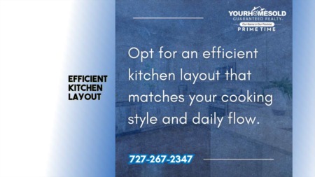 Efficient kitchen layout