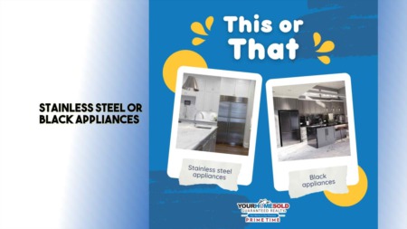 Stainless steel or black appliances