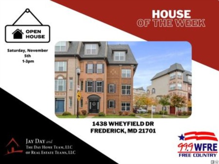 House of the Week- 1438 Wheyfield Dr, Frederick MD