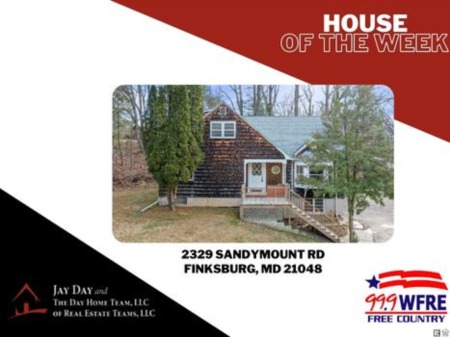 House of the Week- 2329 Sandymount Rd, Finskburg, MD